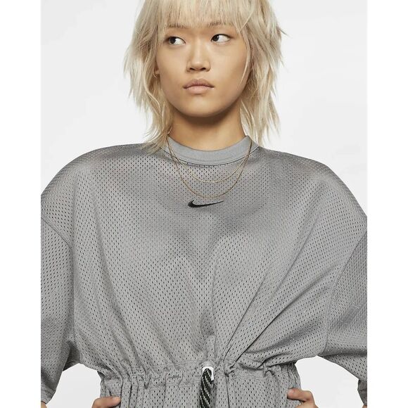 NIKE L lab mesh jersey cinch dress - Picture 2 of 10